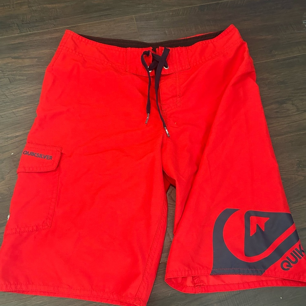 Quiksilver Vibrant Red Swim Trunks
